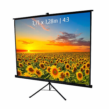 Kimex International Ecran de projection trépied - réglable 40-120cm (043-2003) - Achat / Vente Accessoires vidéoprojecteur sur Cybertek.fr - 0
