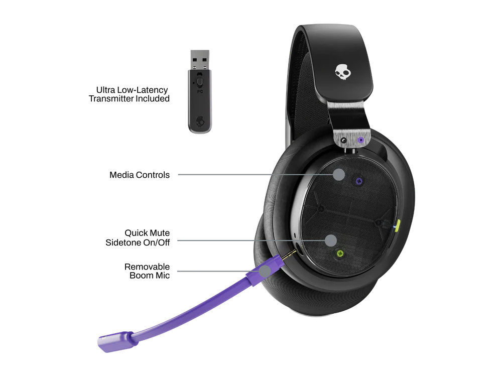 Skullcandy PLYR Stereo Noir - Micro-casque - Cybertek.fr - 2