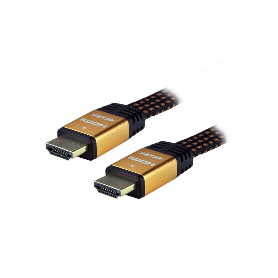 Câble HDMI 2.0 Highspeed+Eth. tressé mâle/mâle-3m - 0