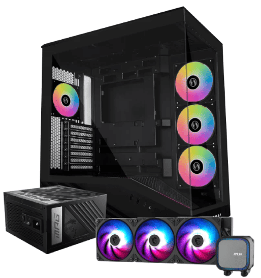 Vector V100 RGB Noir +MPG A1000GS MAG Coreliquid  - Cybertek.fr - 0