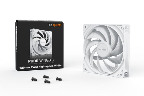 be quiet! Pure Wings 3 120mm PWM High-Speed Blanc - Ventilateur boîtier - 0