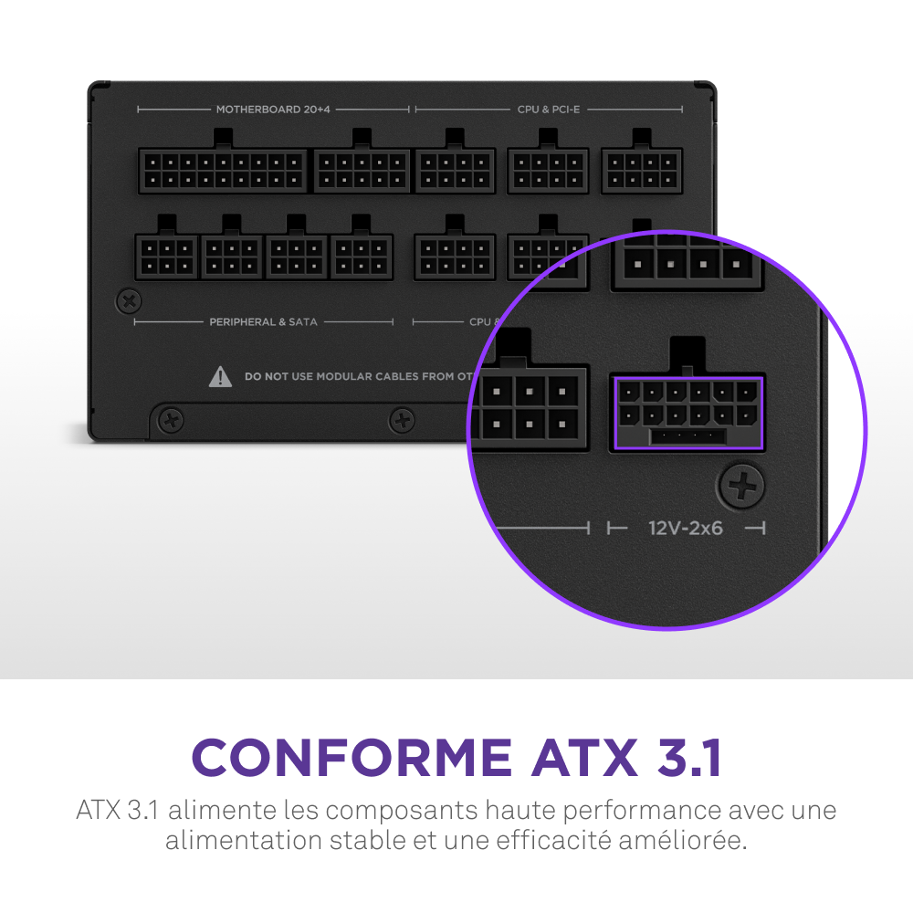 NZXT 80+ Gold (850W) - Alimentation NZXT - Cybertek.fr - 7