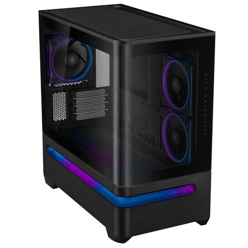 Asus Prime AP202 TG ARGB Noir Noir - Boîtier PC Asus - Cybertek.fr - 1