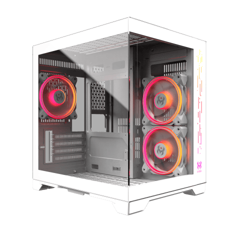M.RED Crystal Sea Mini Blanc Blanc - Boîtier PC M.RED - 0
