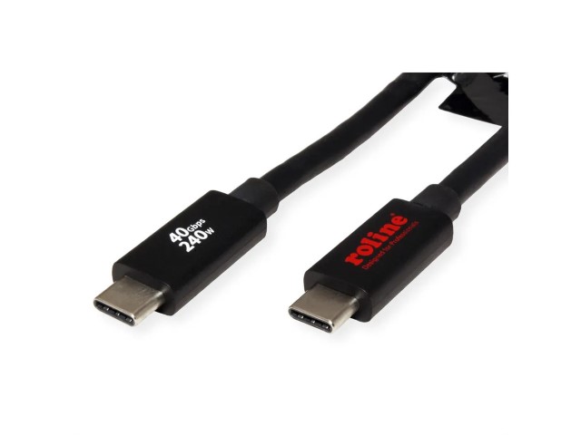 Câble USB-C mâle/mâle - 2m - Noir - Connectique PC - Cybertek.fr - 1