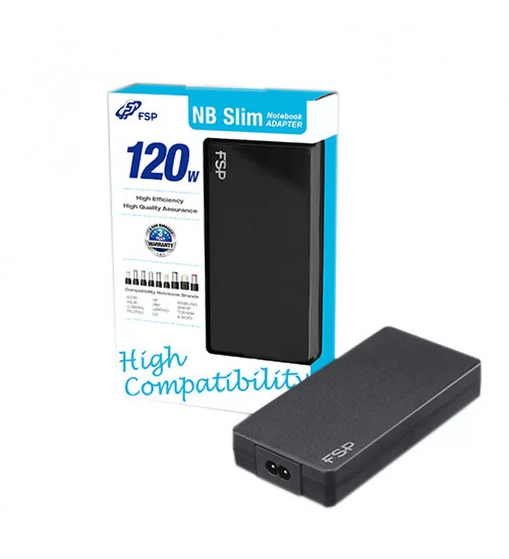FSP NB PRO Slim Adapateur Universel 120W (PNA1200900) - Achat / Vente Chargeur sur Cybertek.fr - 0