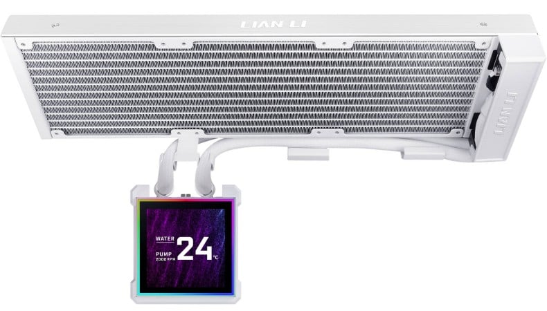Lian-Li HydroShift II OLED Curved 360 Fanless AiO Blanc - Watercooling - 1