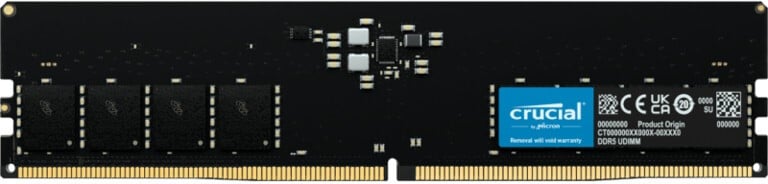 Crucial  (1x16Go DDR5 5600Mhz CL46) Tray - Mémoire PC Crucial sur Cybertek.fr - 2