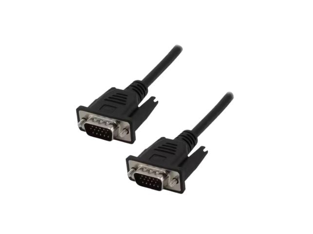 Câble VGA HD15 Mâle/Mâle - 2m - Noir - Connectique TV/Hifi/Video - 0