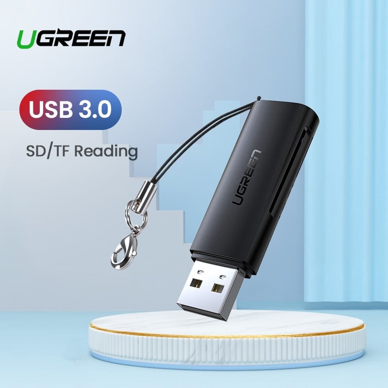 UGREEN USB 3.0/Lecteur SD/MicroSD/512Go/Noir - Lecteur carte mémoire - 0