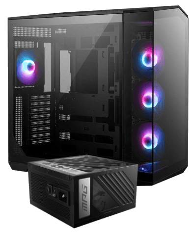 MAG PANO 100R PZ Noir + MPG A1000GS PCIE5 Noir - Cybertek.fr - 0