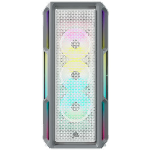Corsair iCUE 5000T RGB Tempered White Blanc - Boîtier PC Corsair - 5