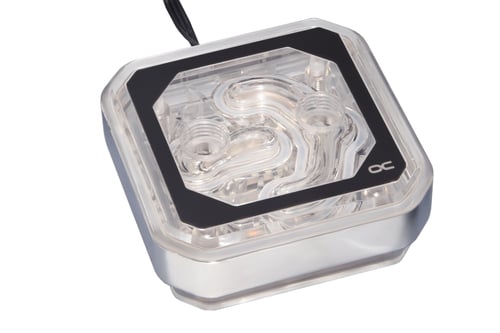 Alphacool Eisblock XPX Aurora CPU - Acryl Chrome/Blanc RGB (12947) - Achat / Vente Accessoires watercooling sur Cybertek.fr - 1