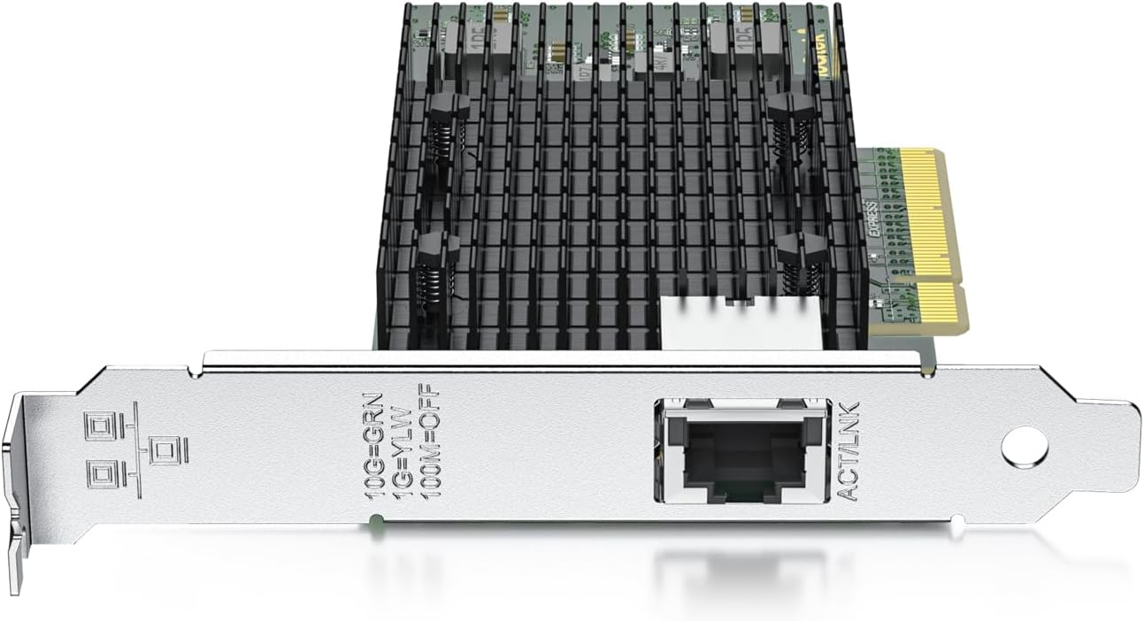 10Gtek X540-T1 - 10GB/s - PCIe/RJ45  - Carte réseau 10Gtek - 1
