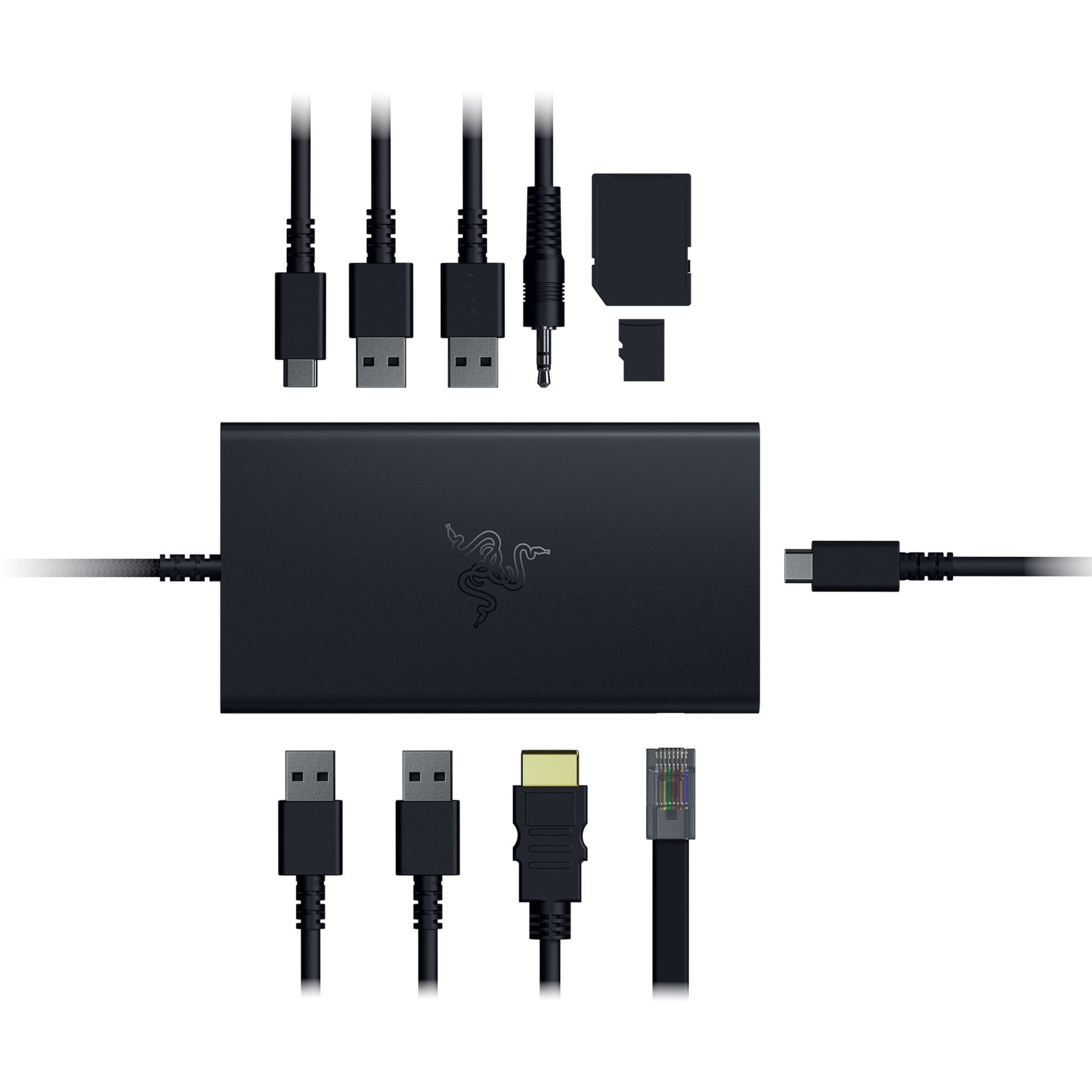 USB-C Dock - Noir - 1xHDMI/RJ45/2xUSB-C/4xUSB-A - Razer - 8