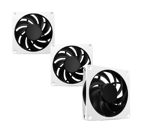 Alphacool Apex Stealth Metal 120mm- 3000rpm Blanc Pack de 3 - Ventilateur boîtier - 0