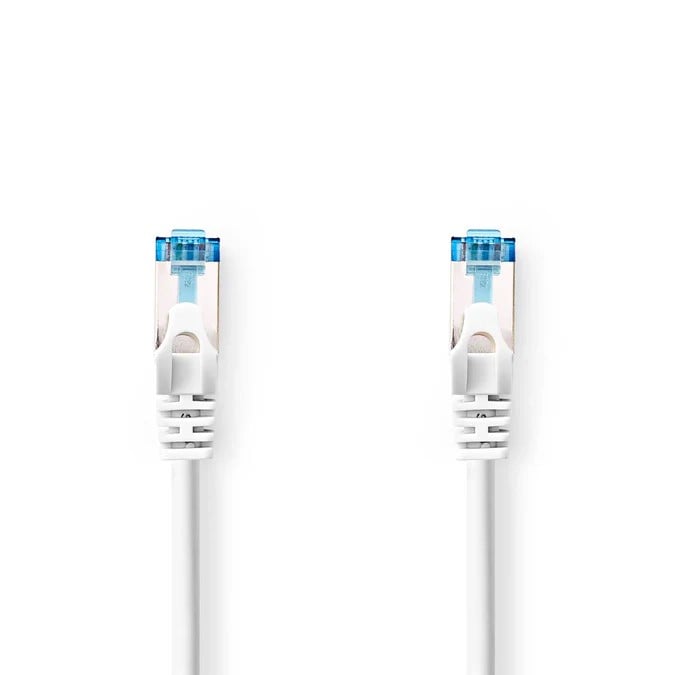 Câble RJ45 Cat6a S/FTP - 5m - Blanc - Connectique réseau - 2