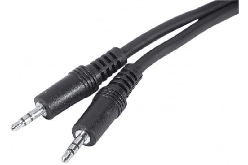 Câble Jack 3.5 mâle/mâle - 2m - Connectique TV/Hifi/Video - 0