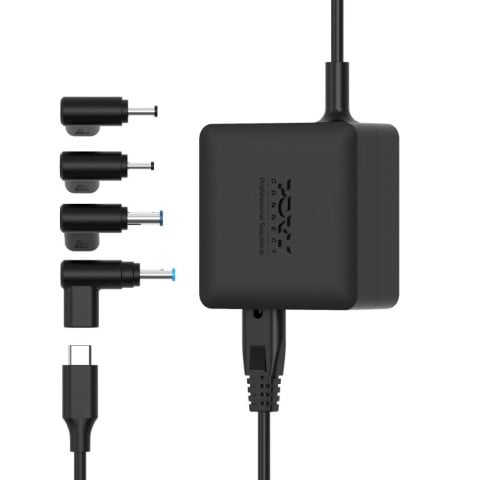 Chargeur Port Alimentation secteur GaN 65W pour Asus - 4 embouts Cybertek