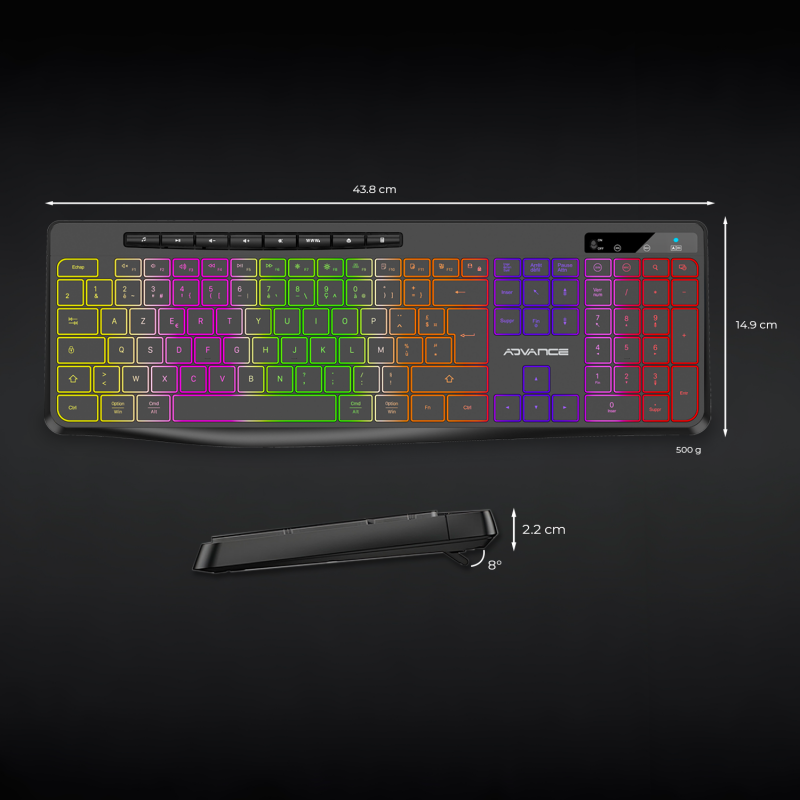 Advance R-Type Wireless - Clavier PC Advance - Cybertek.fr - 7
