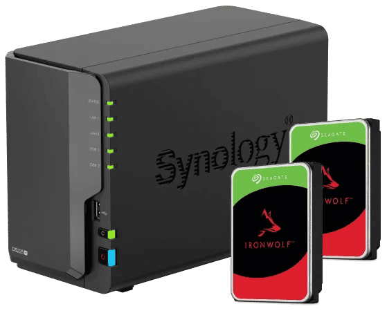 Synology DS225+ - 2 Baies avec 2 disques de 2To IronWolf - Serveur NAS - 0