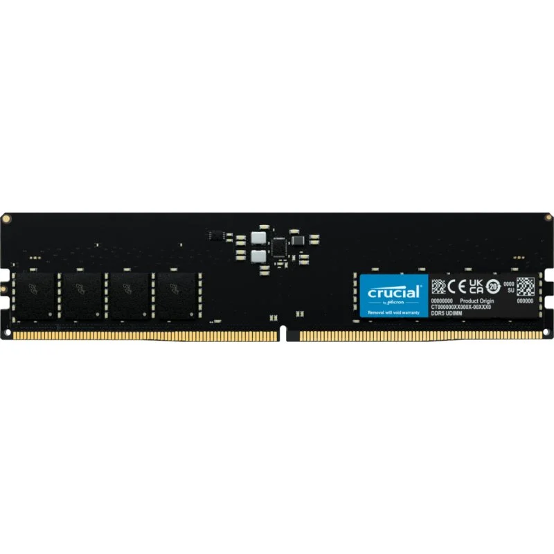 Micron 16GB DDR5 5600 Mhz CL46 - Mémoire PC Micron sur Cybertek.fr - 0