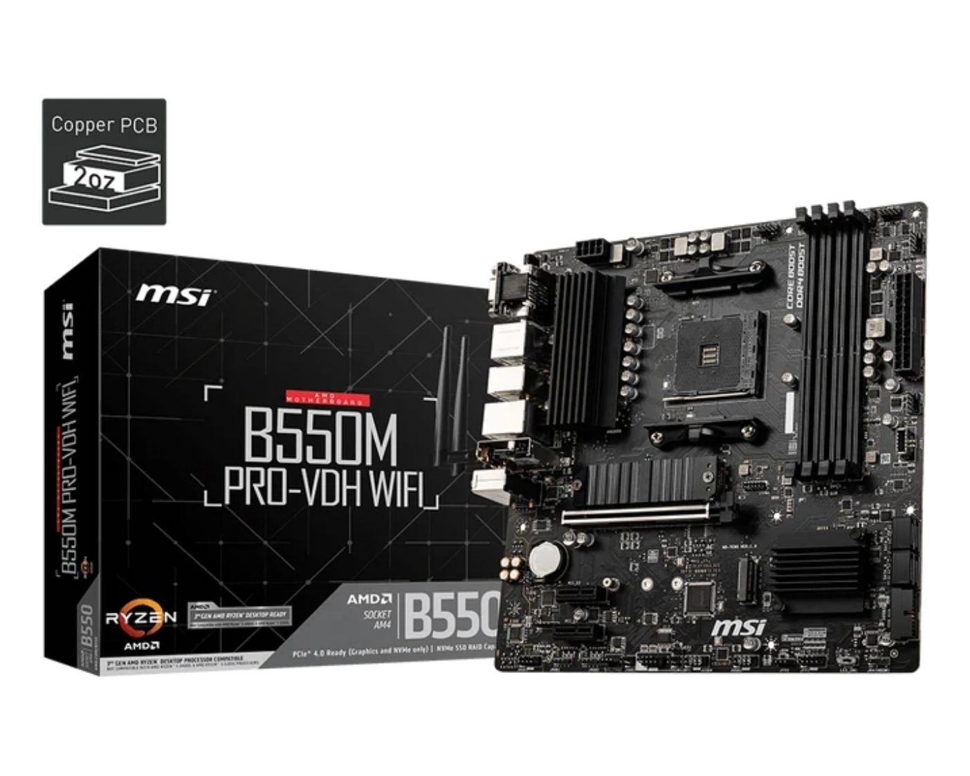 MSI Pro B550M-P Micro-ATX  - Carte mère MSI - Cybertek.fr - 0