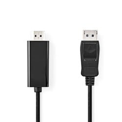 Connectique TV/Hifi/Video Nedis Câble Displayport 1.2 vers HDMI 1.2 mâle/mâle - 1m Cybertek
