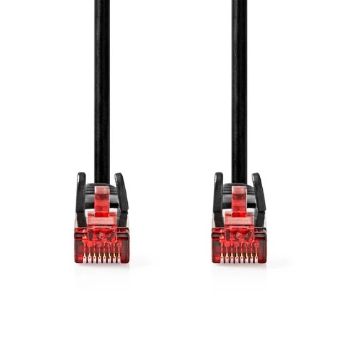 Câble RJ45 Cat6 U/UTP - 1m - Noir - Connectique réseau - 1