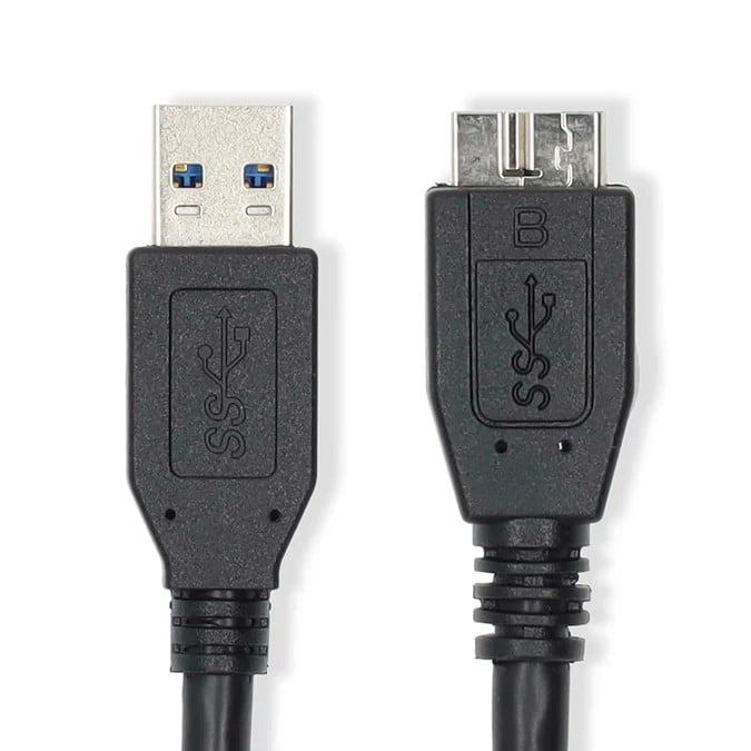 Câble USB-A vers USB Micro-B mâle/mâle - 1m - Noir - Connectique PC - 1
