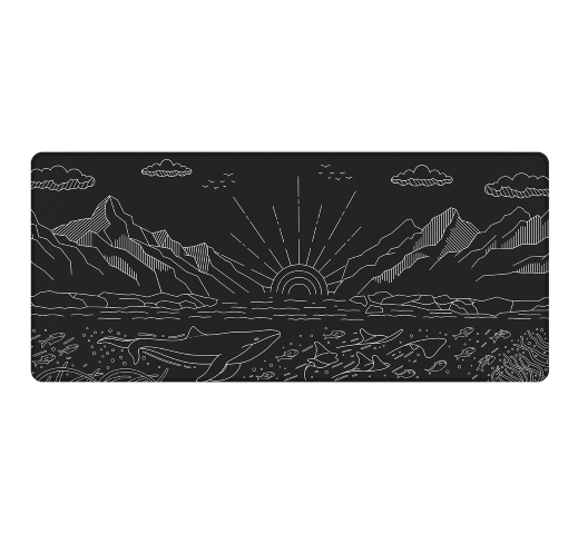 Dark Project Terra Nostra - XL/Noir - Tapis de souris - 0