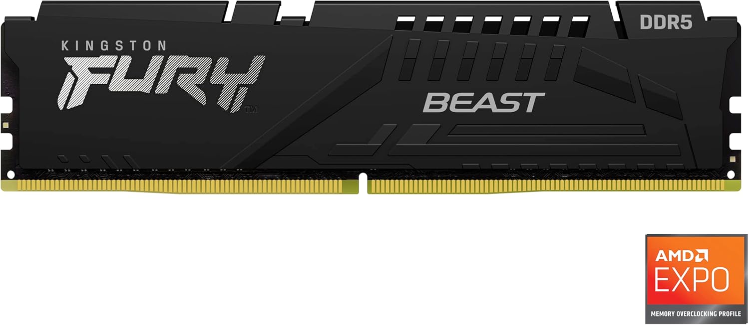 Kingston Fury Beast 32Go (2x16Go) DDR5 6000MHz CL 36 Noir - Mémoire PC Kingston sur Cybertek.fr - 2