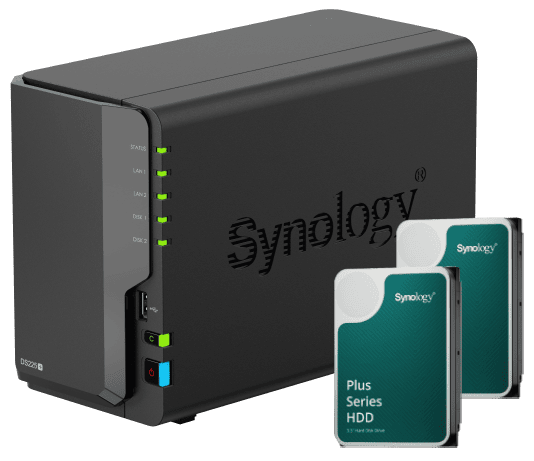 Synology DS225+ - 2 Baies avec 2 disques de 2To HAT3300-2T - Serveur NAS - 0