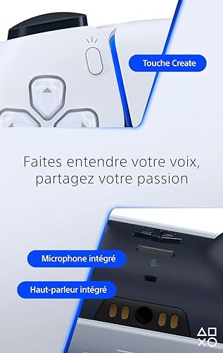 Sony Manette PS5 DualSense V2 Blanc - Périphérique de jeu - 1