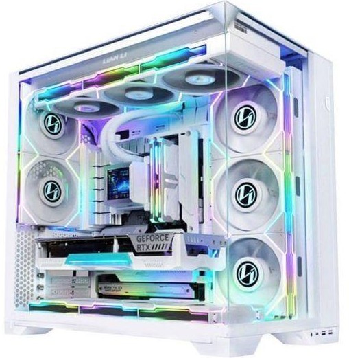 Lian-Li O11 VISION-M /Sans Alim/Micro-ATX blanc Blanc - Boîtier PC - 0