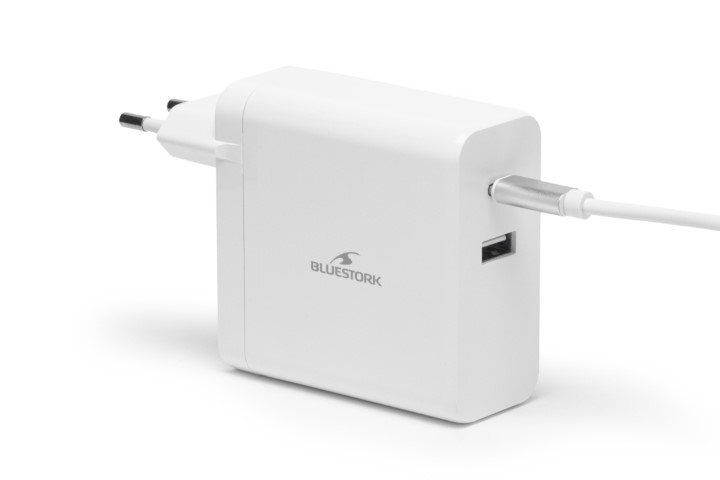 Bluestork Alimentation 65W/USB C/Blanc (PW-NB-65-C-W) - Achat / Vente Chargeur sur Cybertek.fr - 0