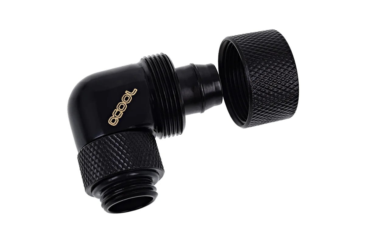 Alphacool Eiszapfen Fitting compression - 16/10mm - 90° Rotatif G1/4 - Noir (17236) - Achat / Vente Accessoires watercooling sur Cybertek.fr - 2