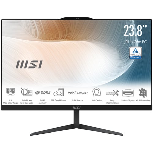MSI Modern 23.8" FHD/Core 5-120U/16Go/512Go/W11P - All-In-One PC/MAC - 1