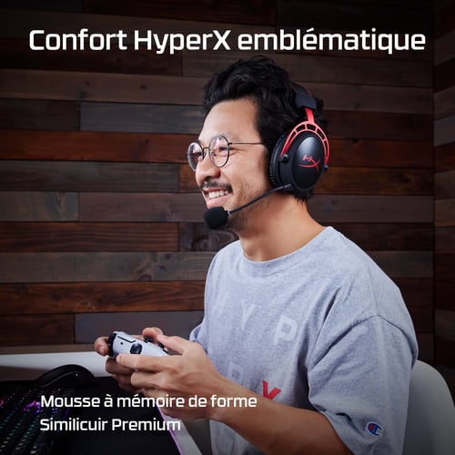 HyperX Cloud Alpha Wireless 7.1 Surround Rouge - Micro-casque - 10