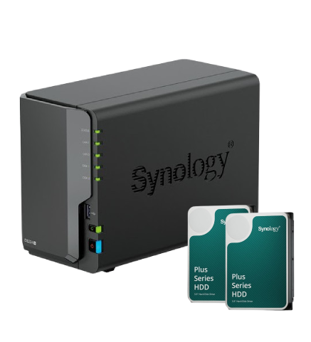 Synology DS224+ - 2 Baies avec 2 Disques de 2 To - Serveur NAS - 0
