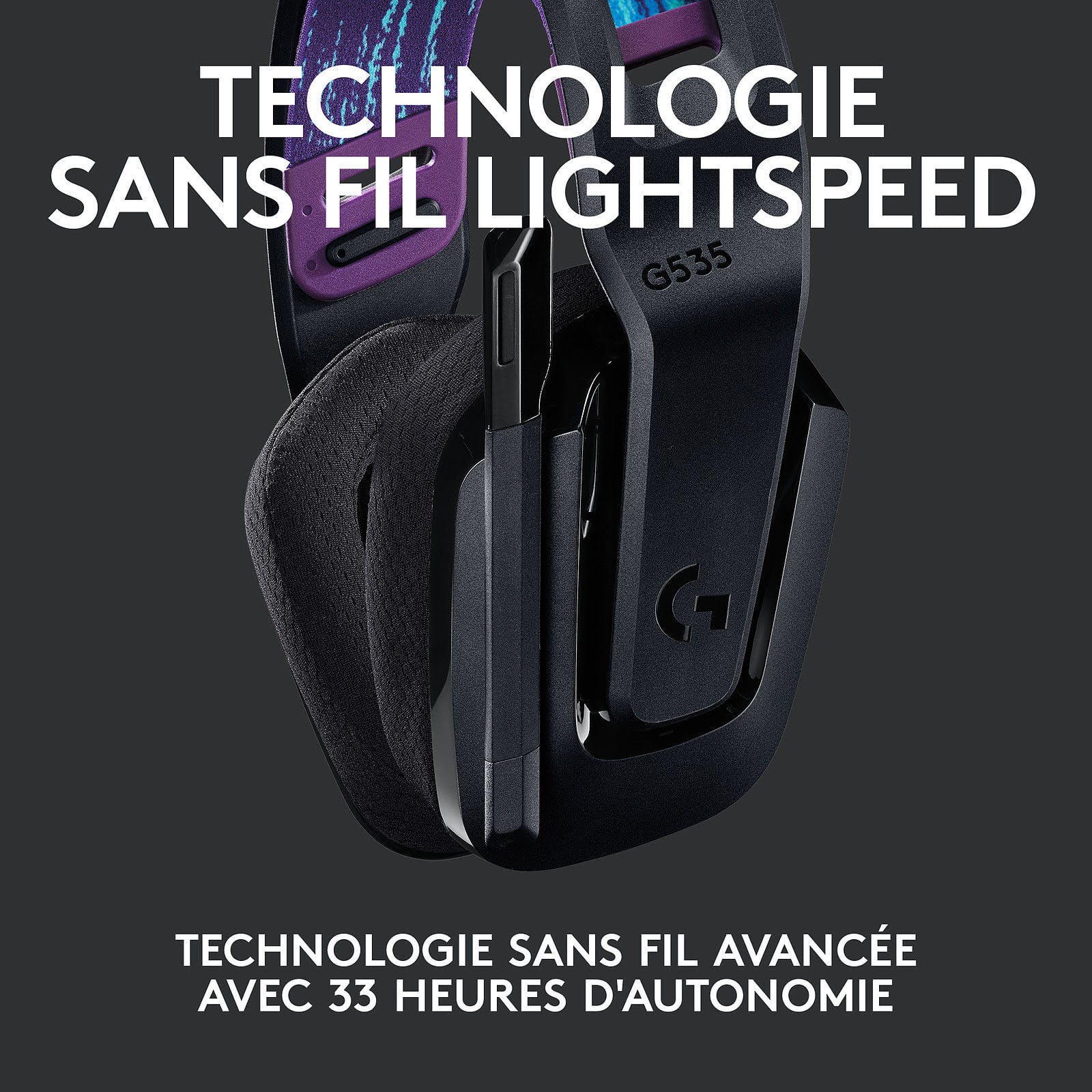 Logitech G535 Lightspeed 7.1 Surround Noir - Micro-casque - 4