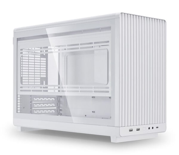 Lian-Li Panneau en verre trempé A3-mATX / Gauche - Blanc - Accessoire boîtier - 1