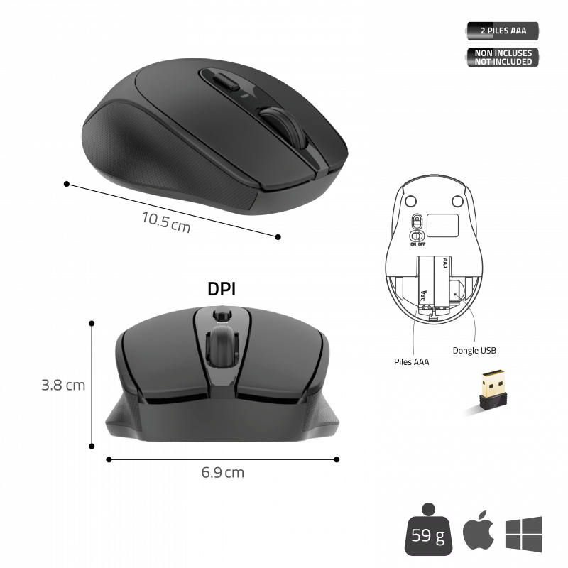 Advance Feel - Souris PC Advance - Cybertek.fr - 3