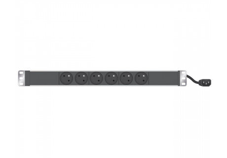 Ekivalan Multiprise rackable 19'' - 6 prises (ECF-808893) - Achat / Vente Parasurtenseurs - Multiprises sur Cybertek.fr - 0