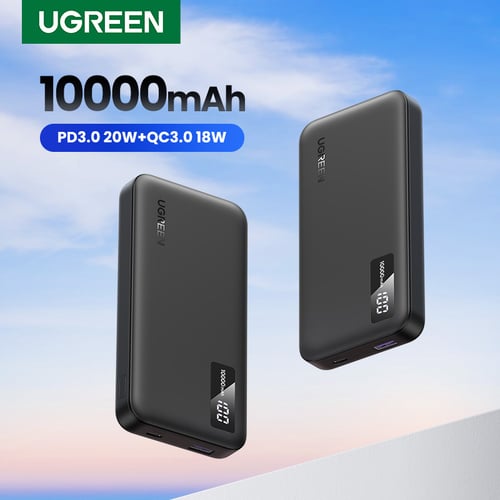 UGREEN USB-C + USB-A - 2 ports - 10000mAh - 20W - Noir (PB311) - Achat / Vente Batterie Externe  sur Cybertek.fr - 10