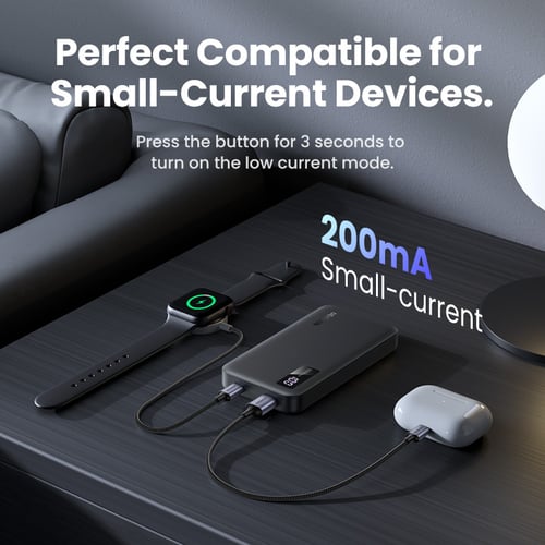 UGREEN USB-C + USB-A - 2 ports - 10000mAh - 20W - Noir (PB311) - Achat / Vente Batterie Externe  sur Cybertek.fr - 9