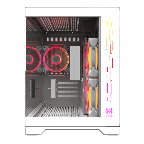 M.RED Crystal Sea Mini Blanc Blanc - Boîtier PC M.RED - 4