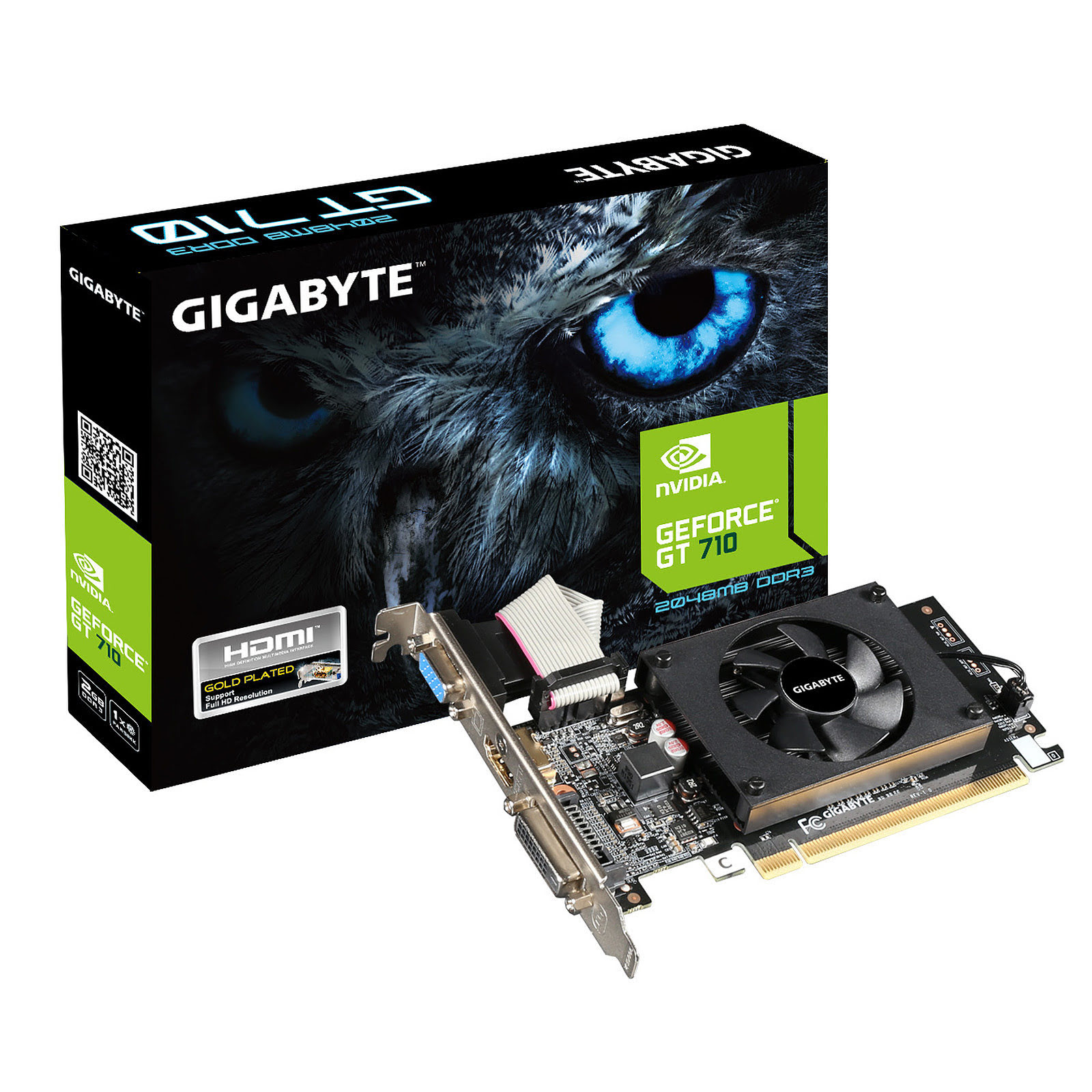 Gigabyte GT 710 GV-N710D3-2GL  - Carte graphique Gigabyte - 0