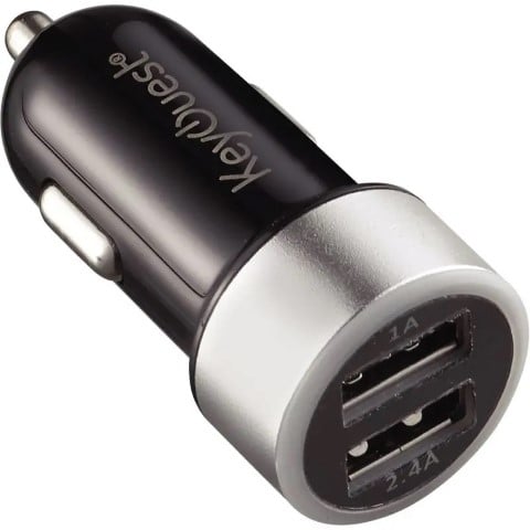 KEYOUEST Chargeur allume cigare - 2xUSB - Noir/Gris (KO014127) - Achat / Vente Chargeur sur Cybertek.fr - 0