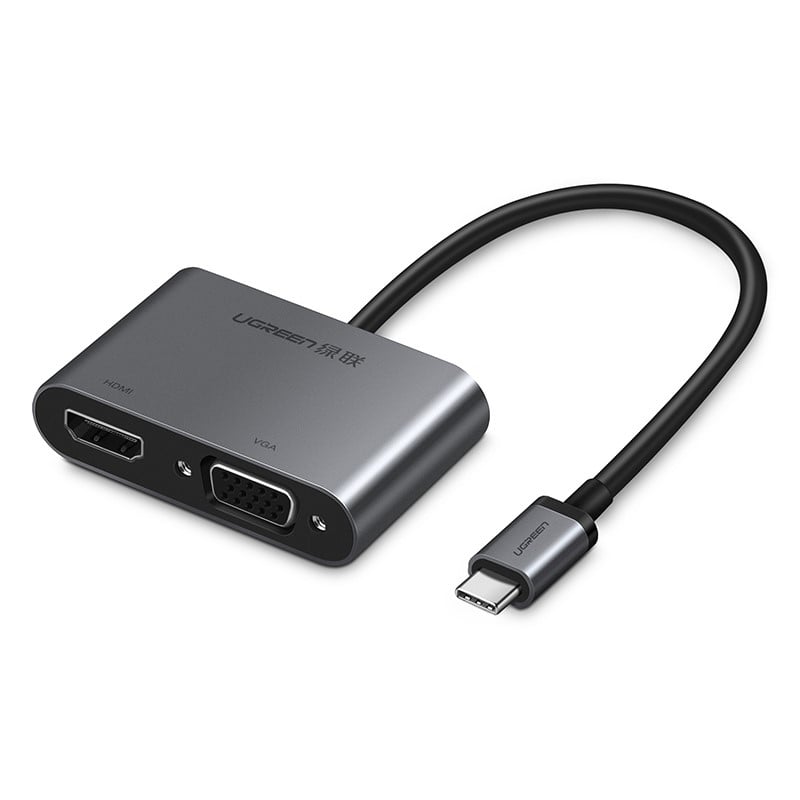 Adaptateur USB-C/HDMI 1.4+VGA+USB 3.0 - 0.25m - 0